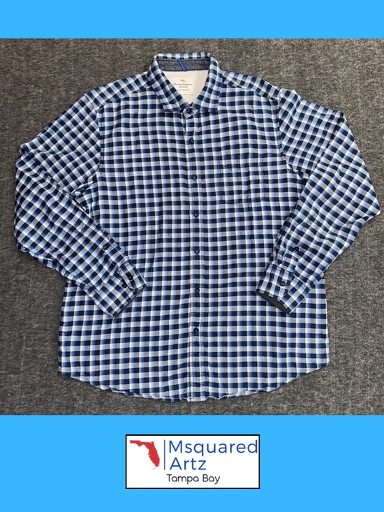Tommy Bahama Other - Tommy Bahama Jeans Island Modern Fit Plaid Button Shirt Mens Large